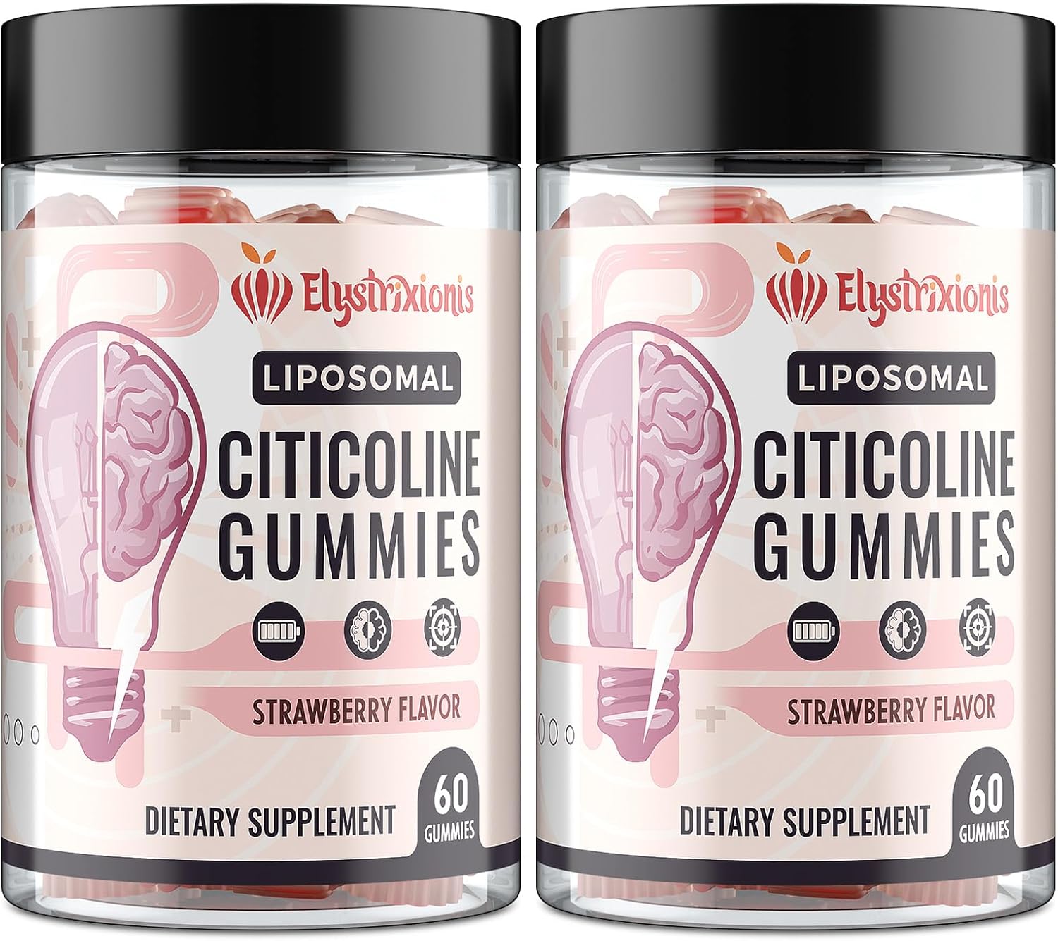 Citicoline Supplement, CDP Choline, Brain Supplement for Memory and Focus | Cognitive Function & Energy Improvement | Citicoline 1000mg Plus Lion's Mane Extract 500mg per Serving (120 Count)