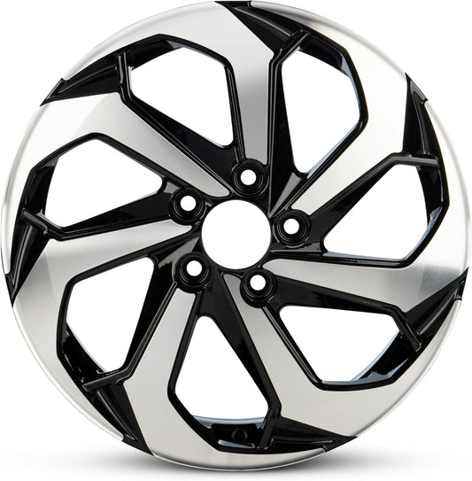 for 2016-2017 Honda Accord 17 Inch Machined Black Rim - OE Direct Replacement - Road Ready Car Wheel