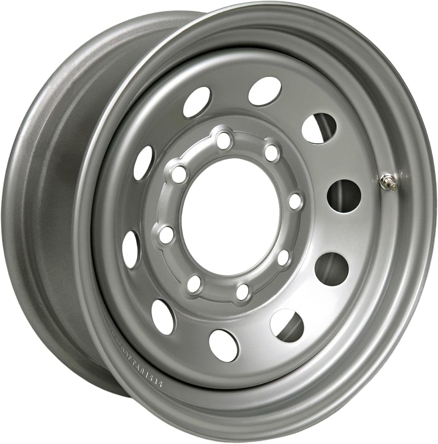The Trailer Parts Outlet - 16" x 6" - 8 Lug Silver Mod Solid Steel Trailer Wheel Rim - 8 x 6.5" Bolt Pattern