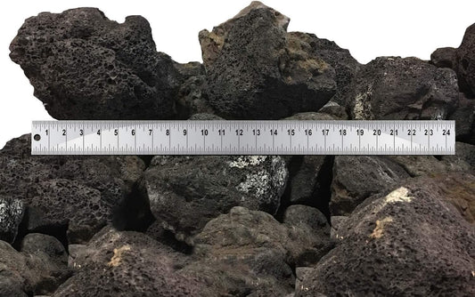 Large Black Lava Rocks - 30 Lbs