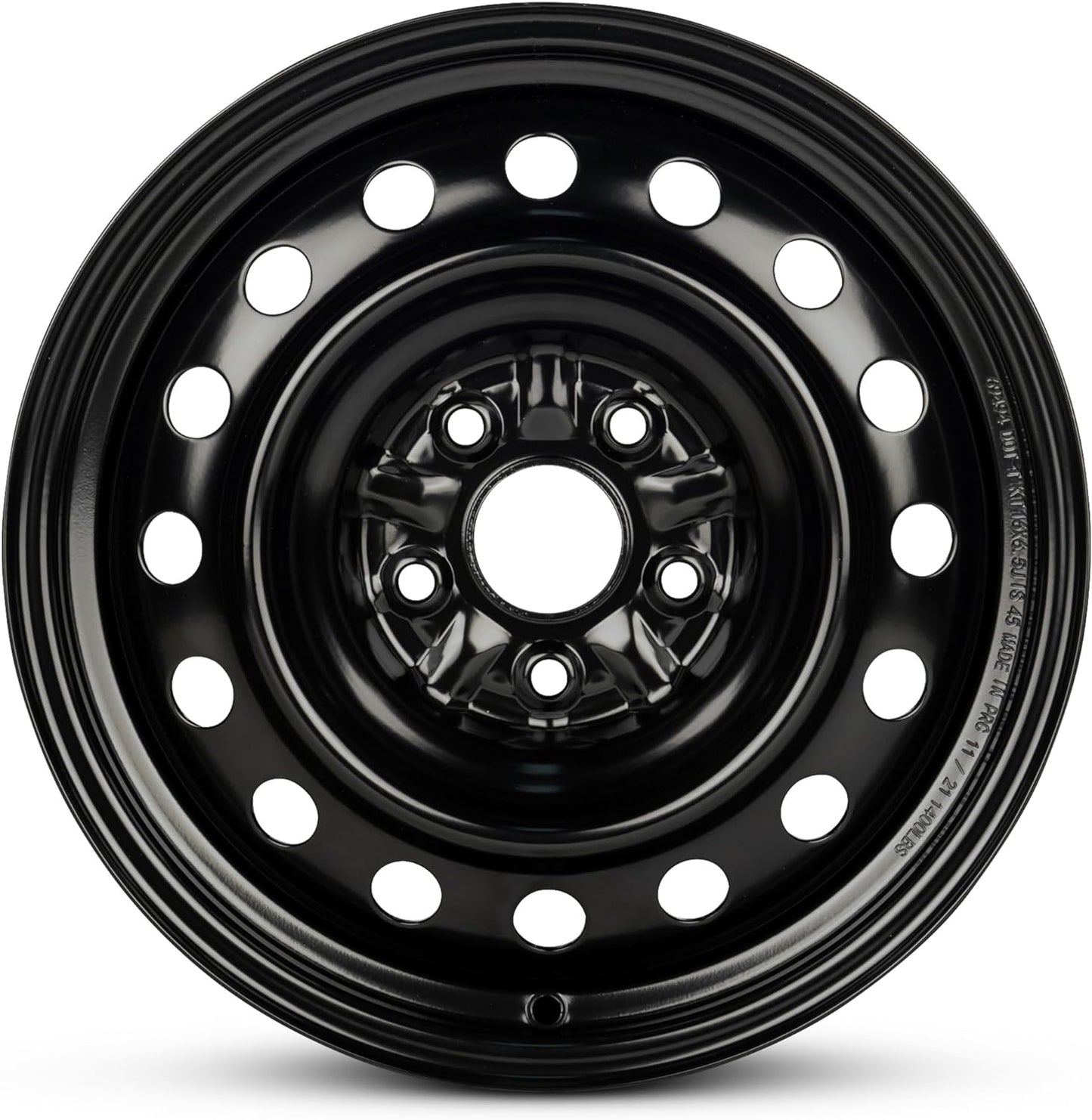 For 2009-2013 Toyota Matrix 16 Inch Painted Black Rim - OE Direct Replacement - Road Ready Car Wheel