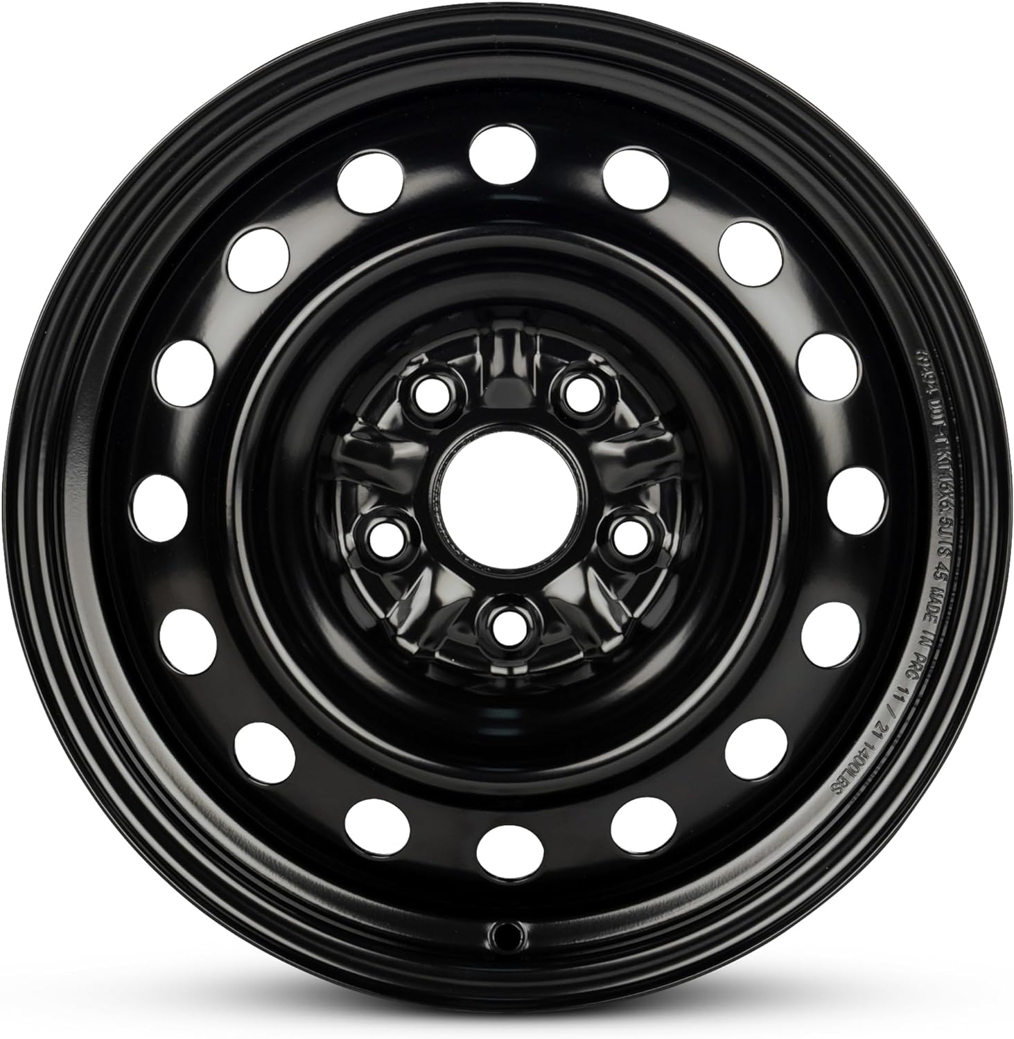 For 2009-2013 Toyota Matrix 16 Inch Painted Black Rim - OE Direct Replacement - Road Ready Car Wheel