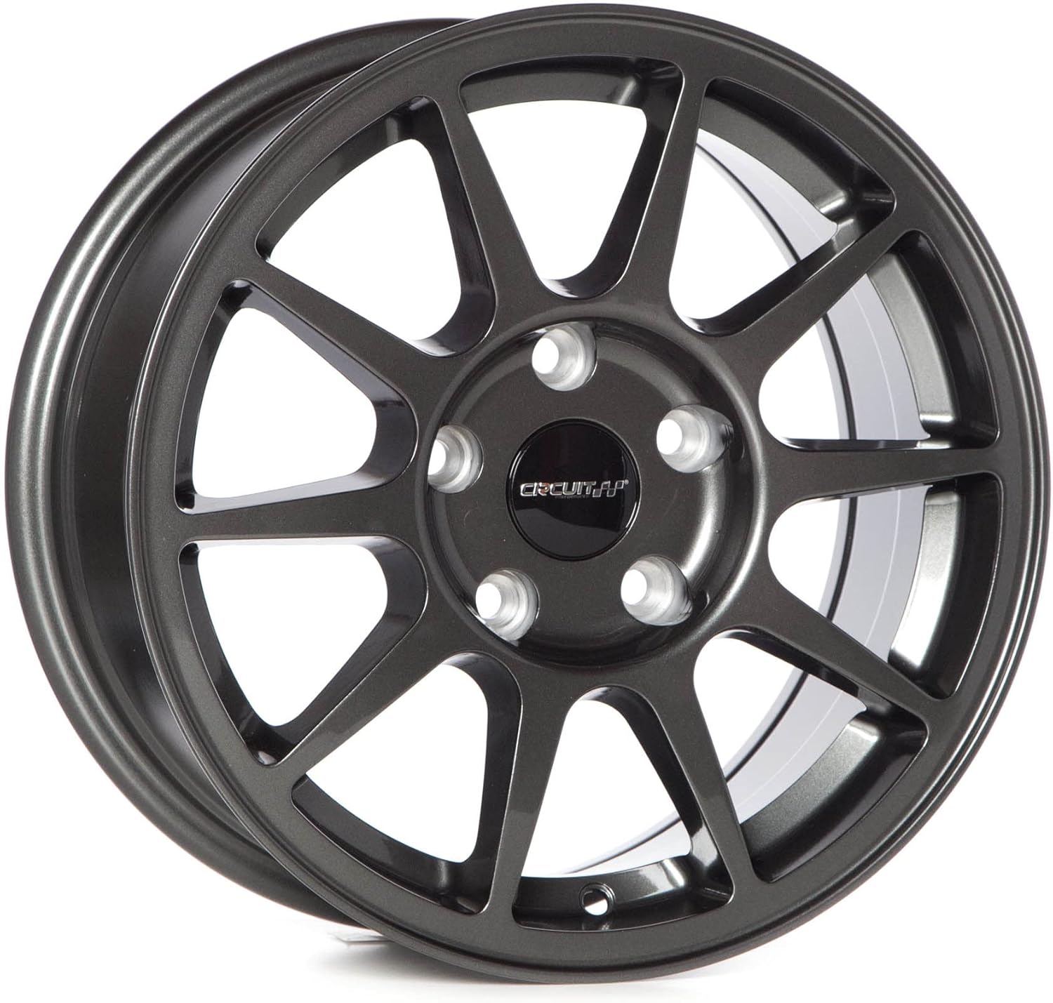 Circuit Performance CP23 15x7 Gloss Gun Metal 5x114.3 +35mm Offset Wheels JDM Type R Style