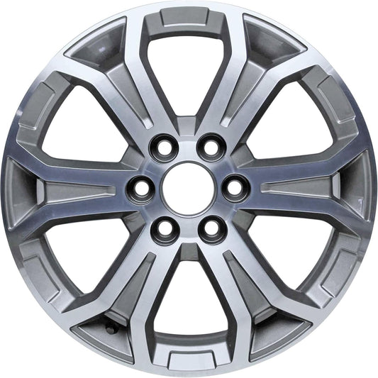 19x7.5"" 19 Inch Aluminum Alloy Wheel Rim For GMC Acadia 2013 2014 2015 2016 | ALY05573U30N | Direct Fit - OE Stock Specs, Machined and Grey