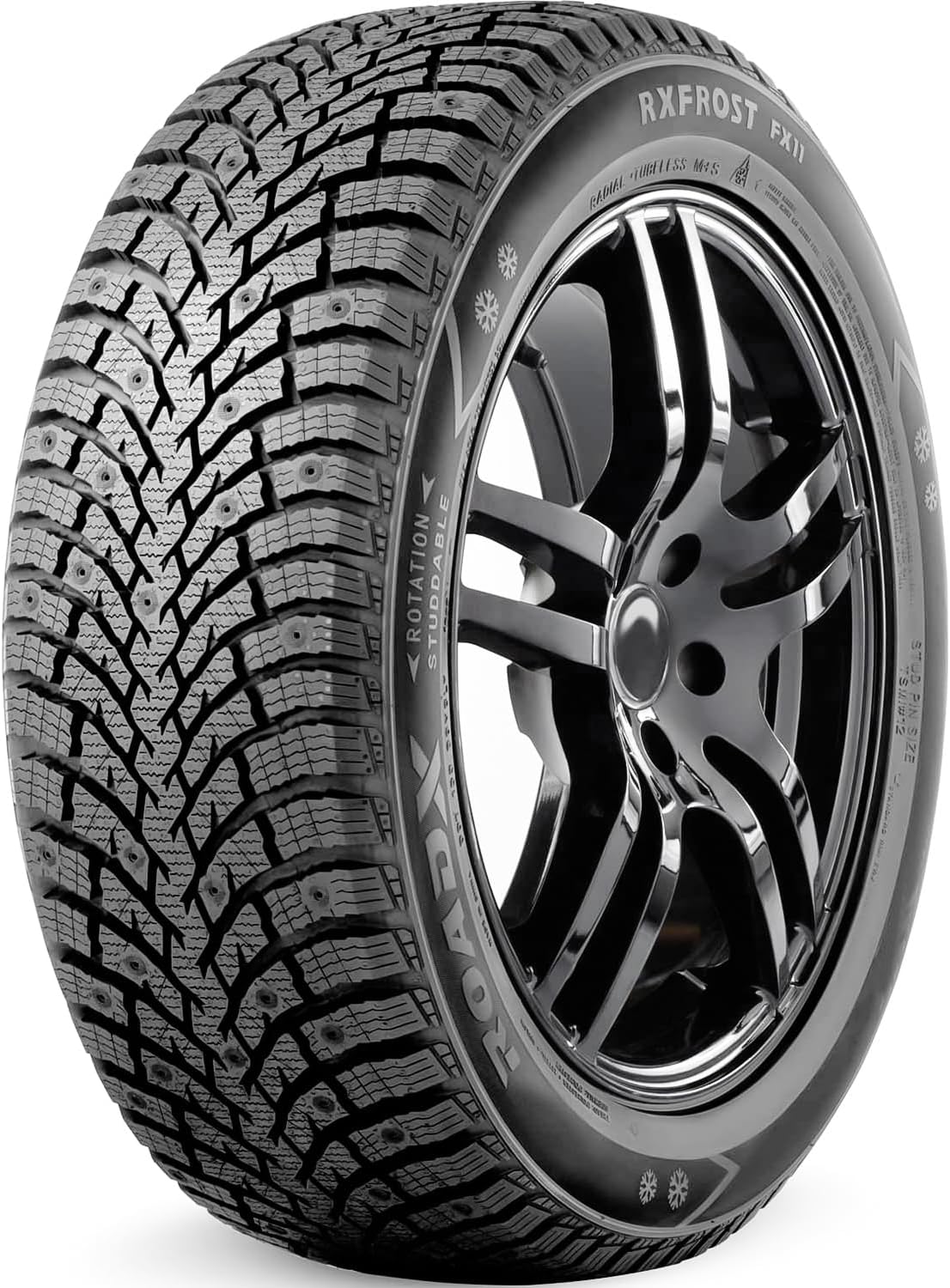 Rxfrost FX11 Passenger Car Winter Touring Radial Tire-225/60R16 225/60/16 225/60-16 98T Load Range SL 4-Ply BSW Black Side Wall