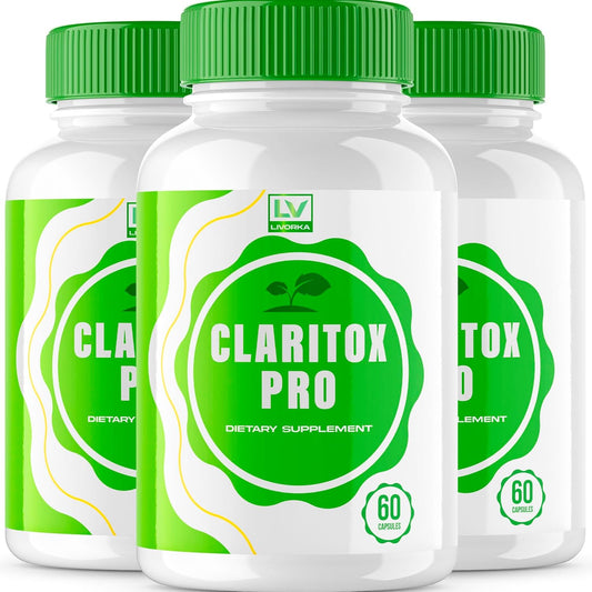 (3 Pack) Claritox Pro, Claritox Pro Support Supplement Pills, Claritox Pro Reviews, Claritox Pro Capsules, Claritox Pro Capsule Support Supplement - Advanced Pill Formula, 180 Capsules for 3 Months