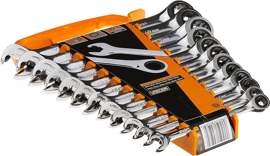 GEARWRENCH Open End Ratcheting Metric Wrench Set 12 Pc., 12 Point - 85597