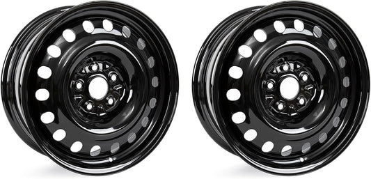 Korenjul for Toyota RAV4 2019-2024 Wheel Rim 2PCS Black 17X7 Inch Steel Directly Replacement Passenger Car Wheel