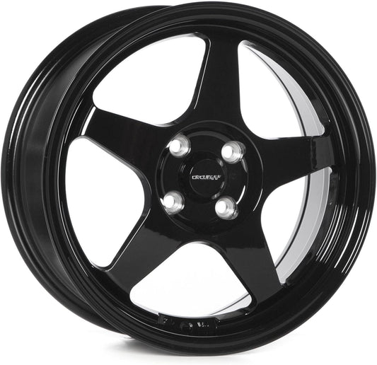 Circuit Performance CP22 16x7 Gloss Black 4x100 +35mm Offset Wheels Spoon SW388 Style Rims compatible with Honda Civic, Acura Integra, Mazda Miata