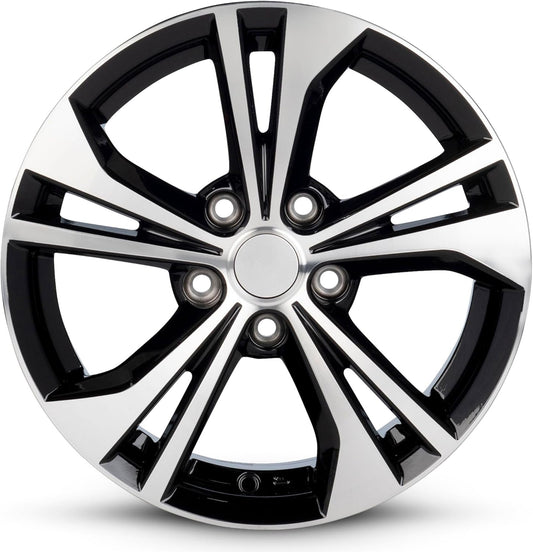 For 2020-2024 Nissan Sentra 16 Inch Machined Face with Black Inlay Rim - OE Direct Replacement - Road Ready Car Wheel