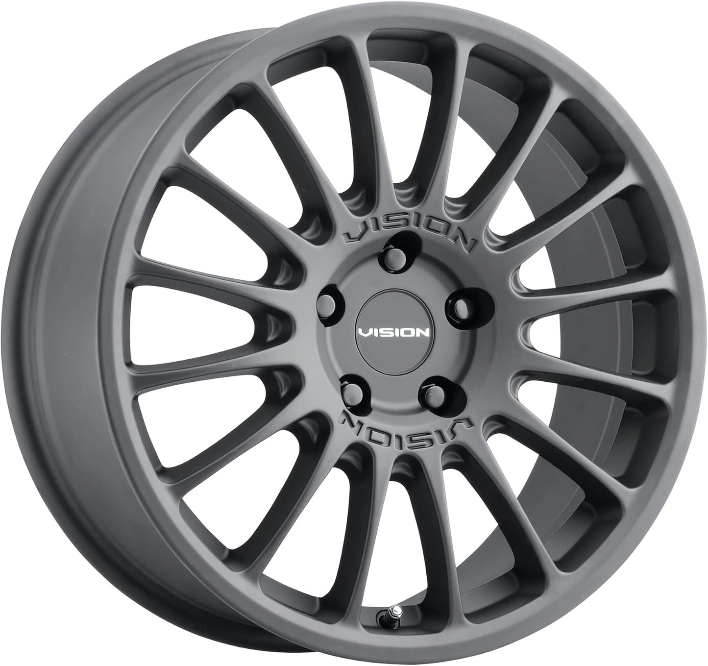 Vision 477 Monaco 15x7 5x100 +15mm Satin Black Wheel Rim 15" Inch
