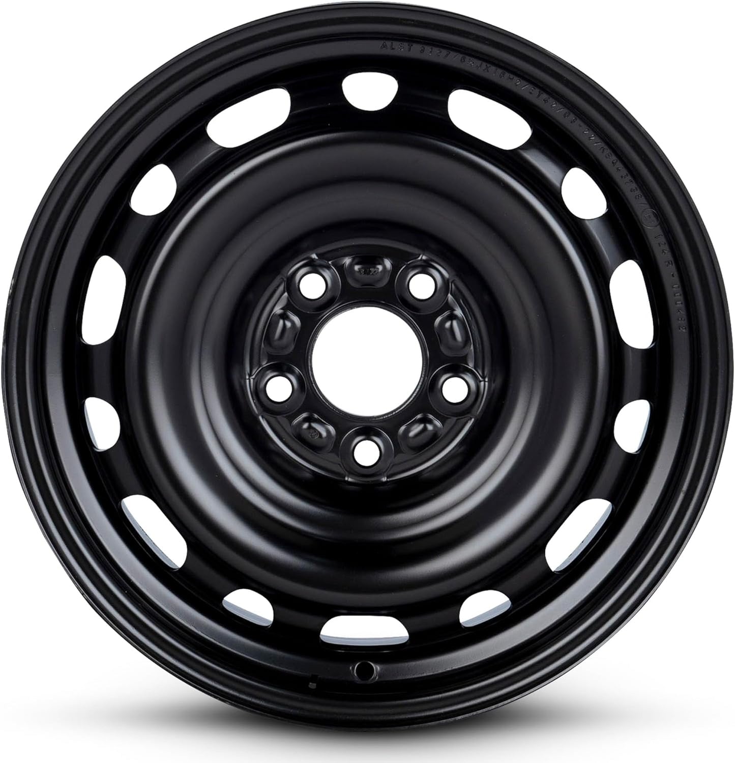 For 05-11 Kia Magnetis 16 Inch Painted Black Steel Rim - OE Direct Replacement - Road Ready Car Wheel