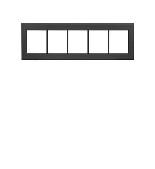 Heritage  Transom Window Black 60-in x 12-in Double Pane with Grids G7 DP Rating 50 W5H1 Standard Glass Clear