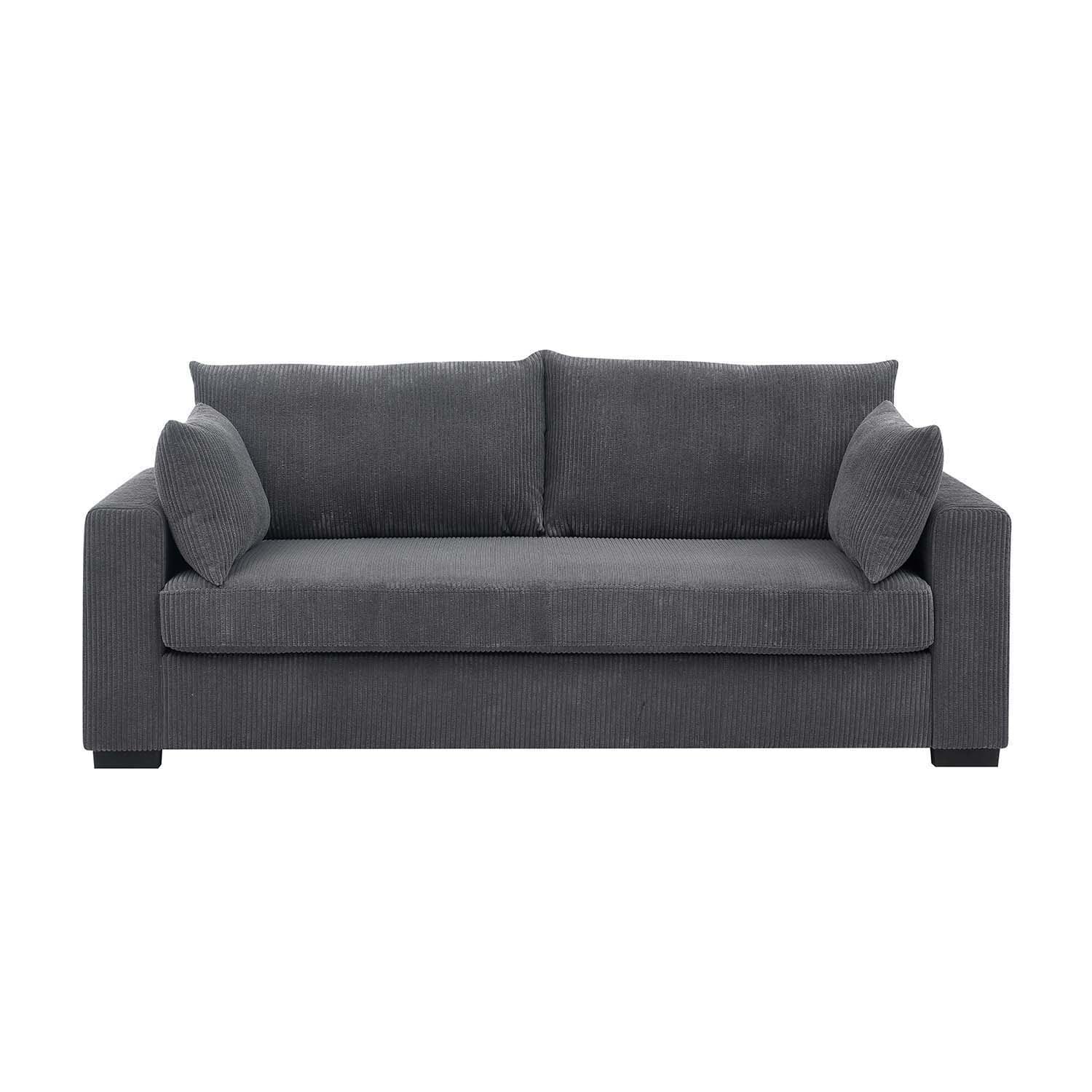 Mondawe 79-in Modern Gray 2 -seater Loveseat