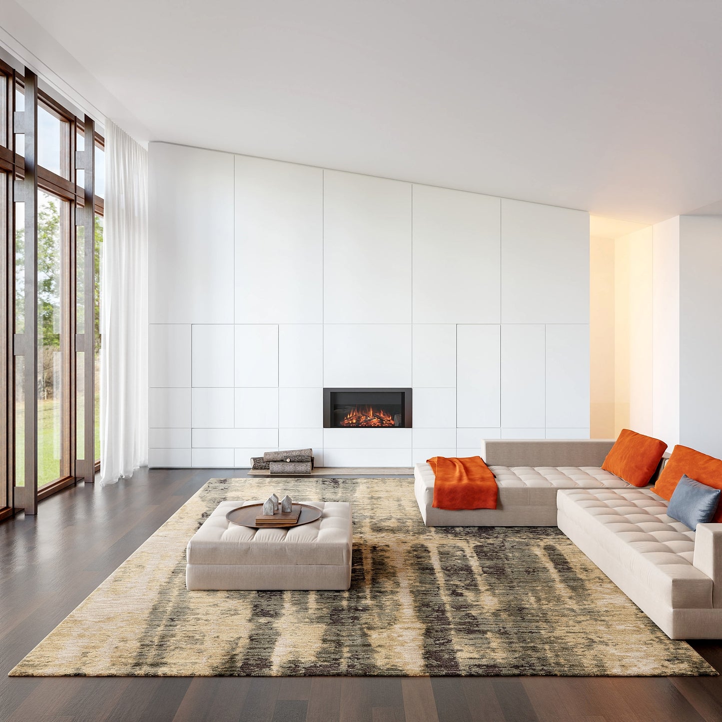 nuLOOM Eulalie Contemporary Abstract 9ft. x 12ft. Green Area Rug