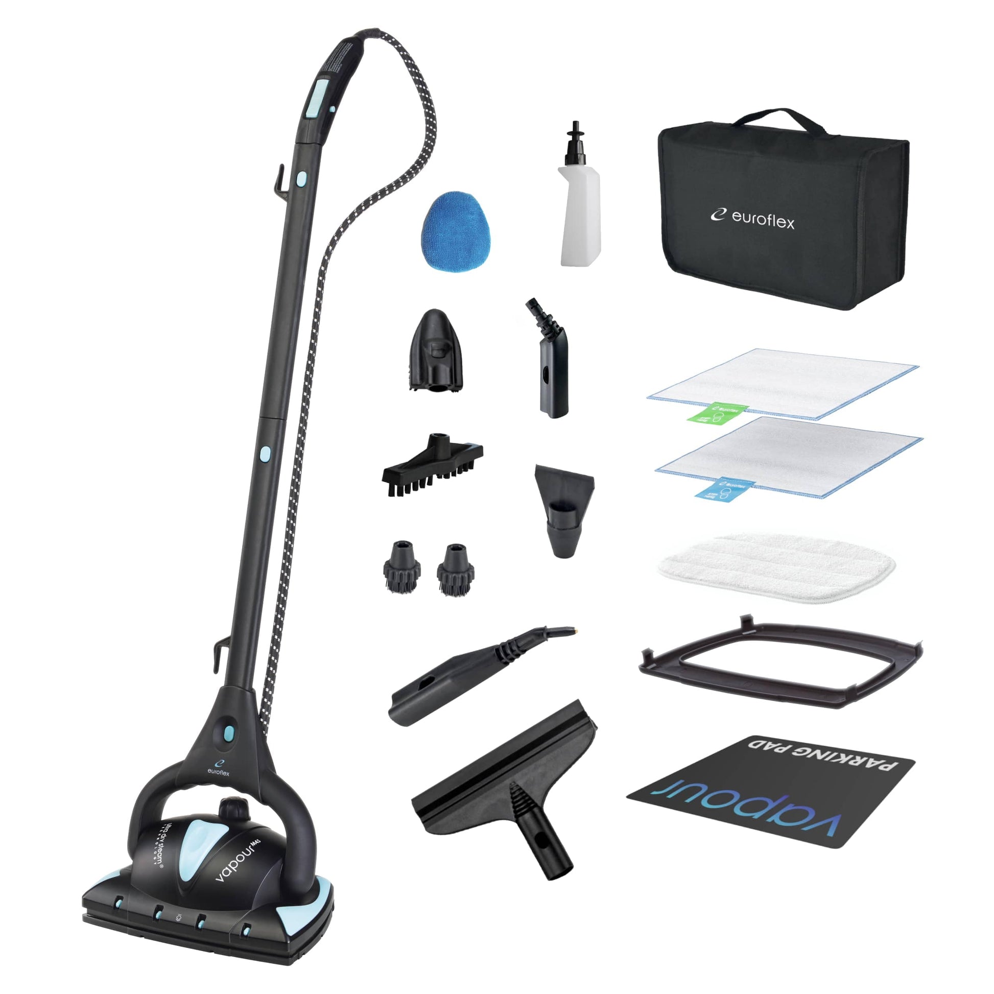 Euroflex  Vapour Pro 20 Piece All-in-One Steam Mop with Built In Portable Steam Cleaner