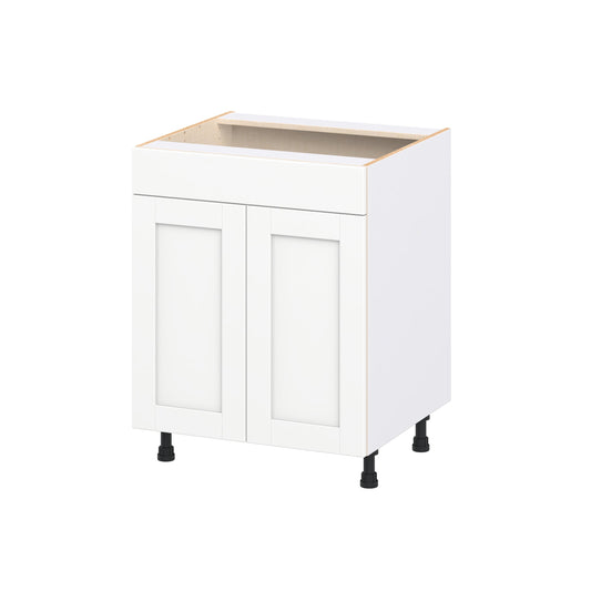 Hugo&Borg Rosemont 27-in W x 34.5-in H x 24-in D Bright White Sink Base Fully assembled Cabinet Recessed Panel