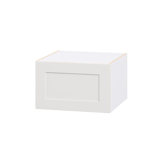 Hugo&Borg Jolie 24-in W x 15-in H x 24-in D Warm White Wall Fully assembled Cabinet (Recessed Panel Shaker)