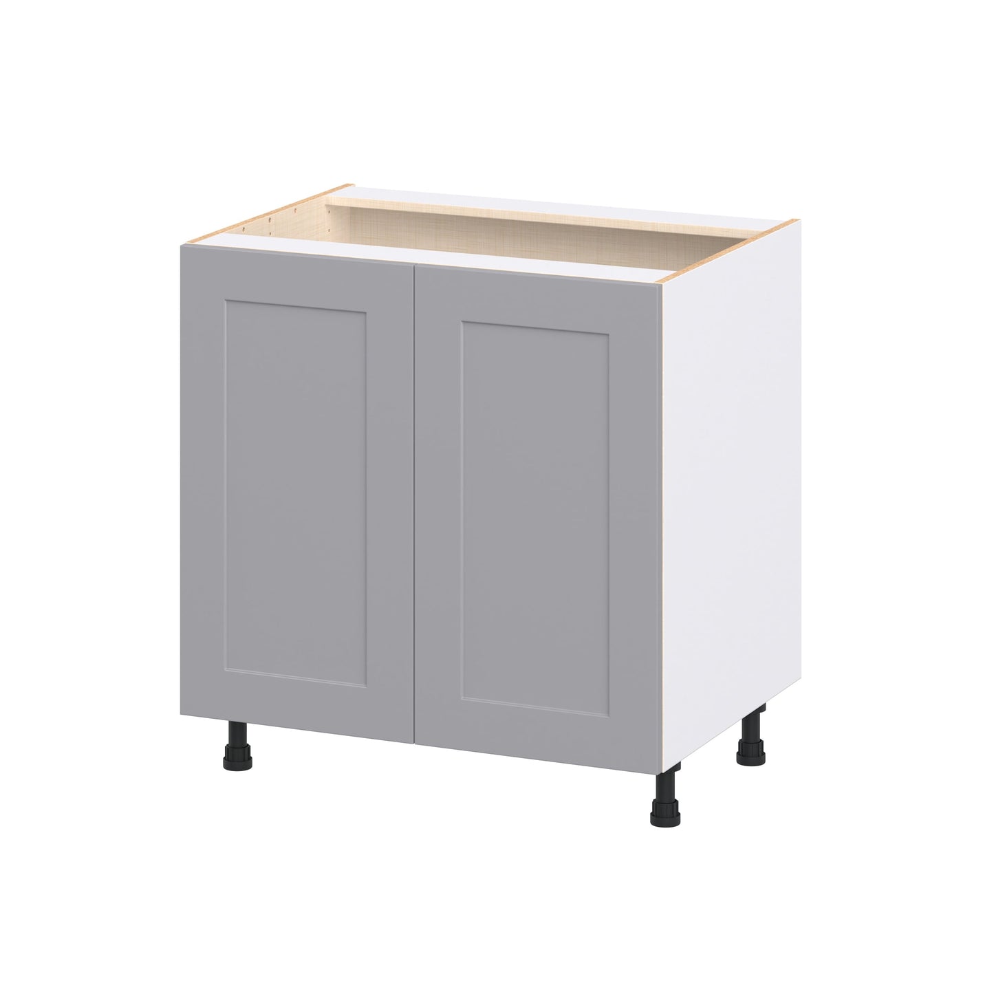 Hugo&Borg Beaumont 33-in W x 34.5-in H x 24-in D Slate Gray Base Fully assembled Cabinet Recessed Panel