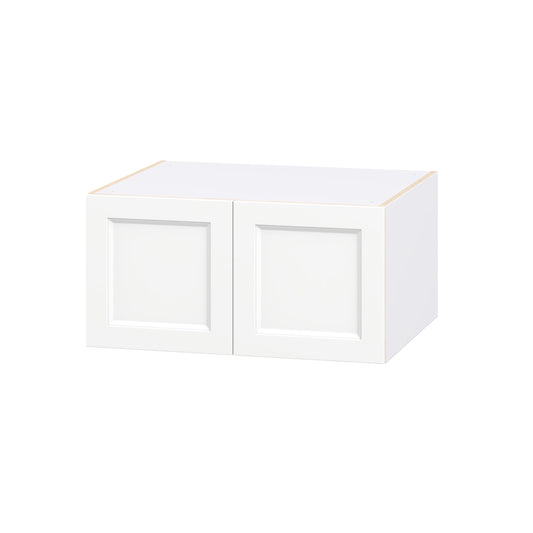 Hugo&Borg Riviera 30-in W x 15-in H x 24-in D Bright White Wall Fully assembled Cabinet Recessed Panel