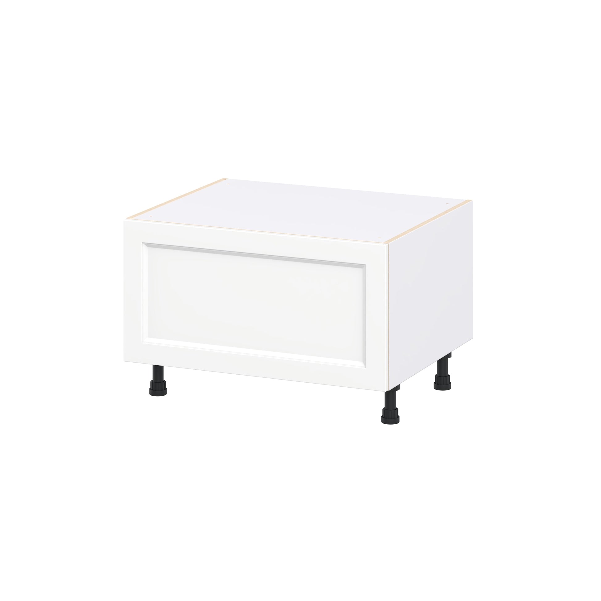 Hugo&Borg Riviera 30-in W x 19.5-in H x 24-in D Bright White Drawer Base Fully assembled Cabinet
