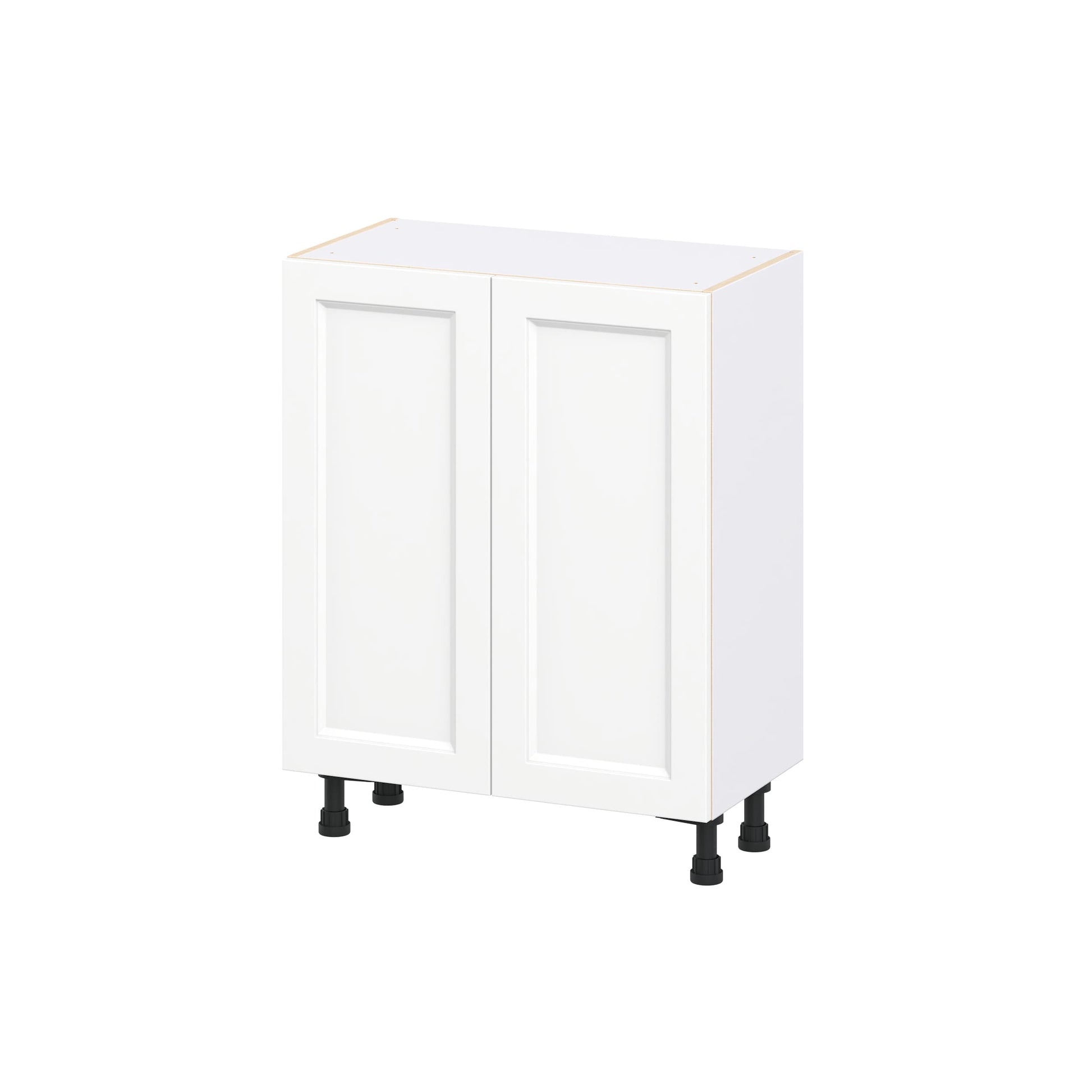 Hugo&Borg Riviera 27-in W x 34.5-in H x 14-in D Bright White Base Fully assembled Cabinet Recessed Panel