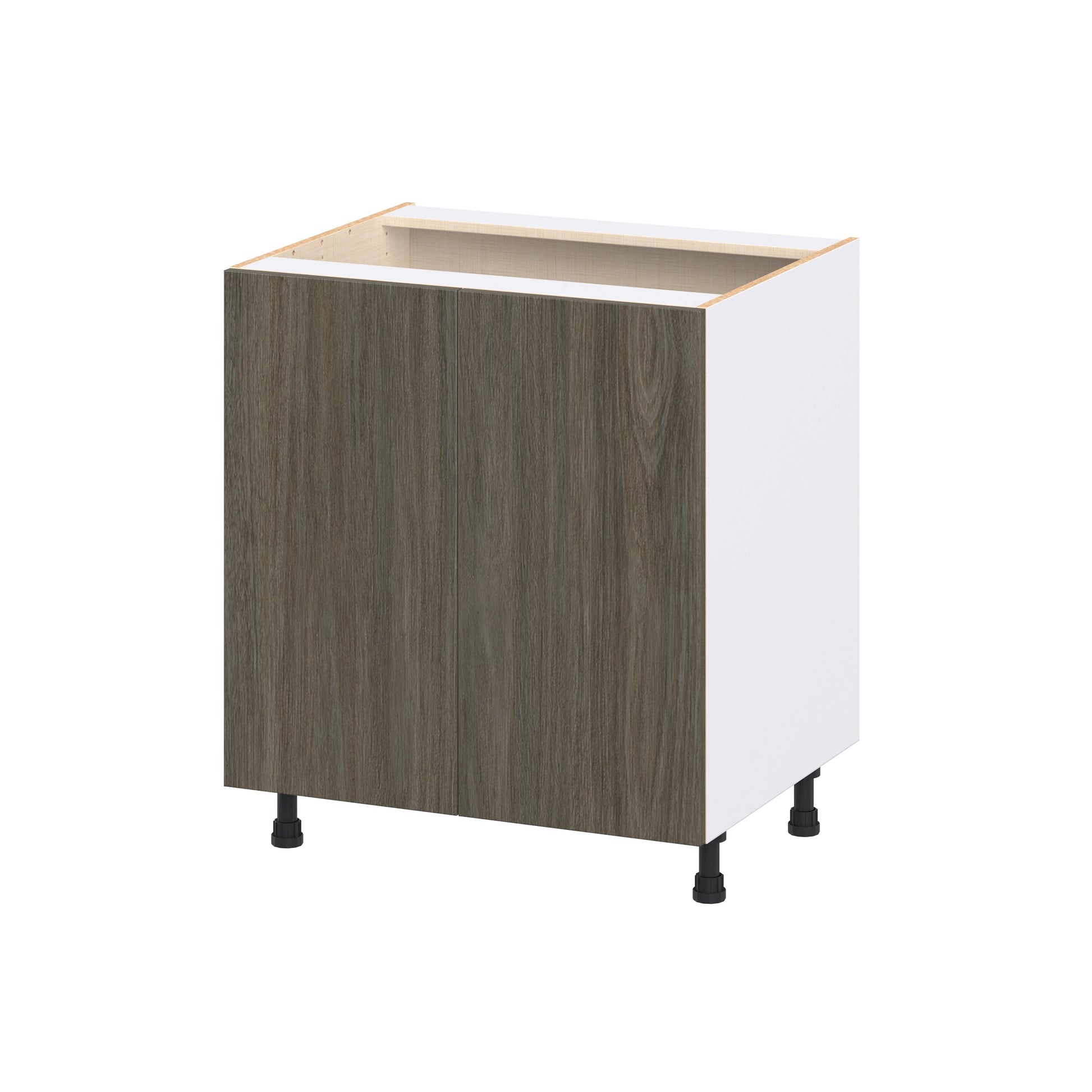 Hugo&Borg Savane 30-in W x 34.5-in H x 24-in D Burnt Walnut Sink Base Fully assembled Cabinet Flat Panel