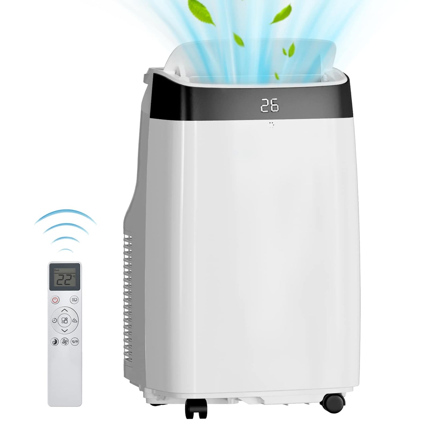 Qeetex 10000 BTU Portable Air Conditioner 3 in 1 AC Unit Cools Up to 500 Sq Ft Efficient Cooling Room Air Conditioner