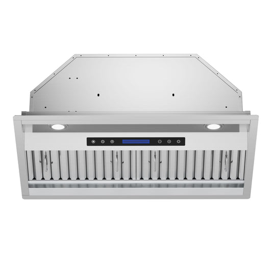 DIVAN  30IN 600CFM Insert Under Cabinet Stainless Range Hood with 4-Speed Touch Control
