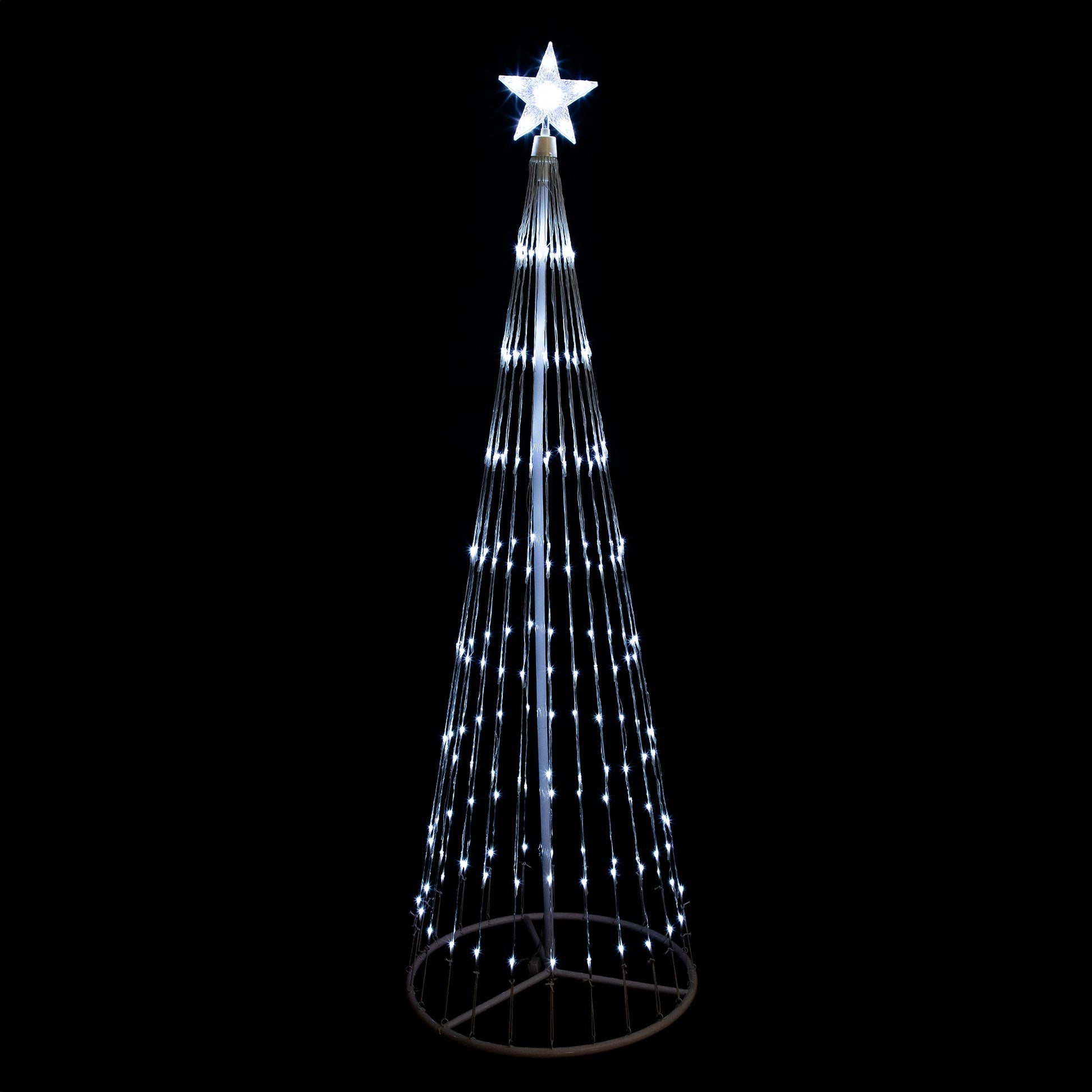 Northlight 72-in Freestanding Christmas tree Light with White LED Lights