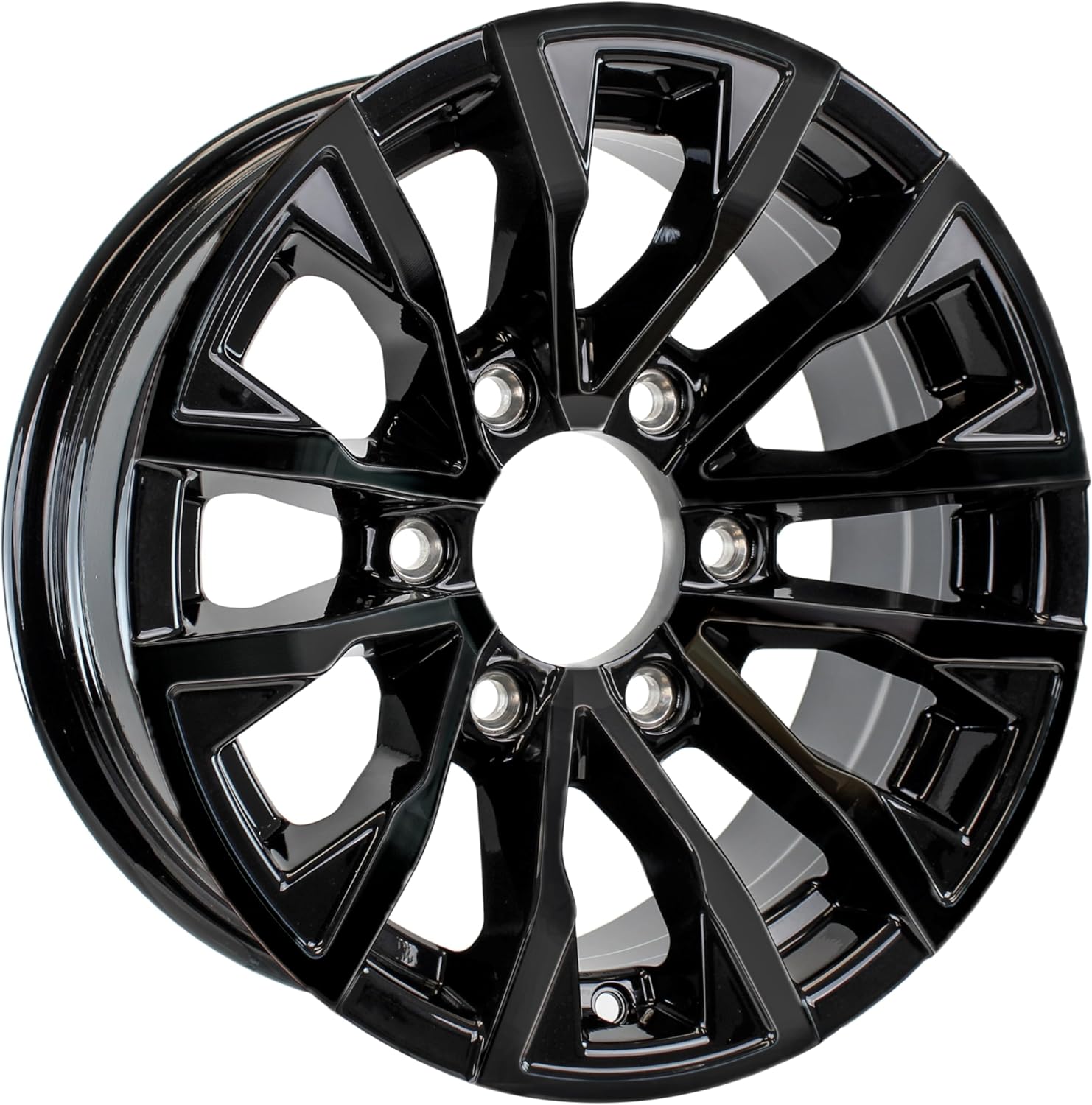 eCustomrim Aluminum Trailer Wheel 16X6 16" Edge BFP 6 Lug On 5.5" Center Rim