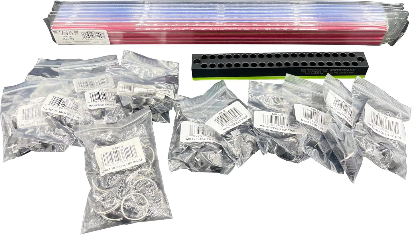 VIM Tools VIM-MR16JP 16 in. Magrail Jobber44; 10 Piece