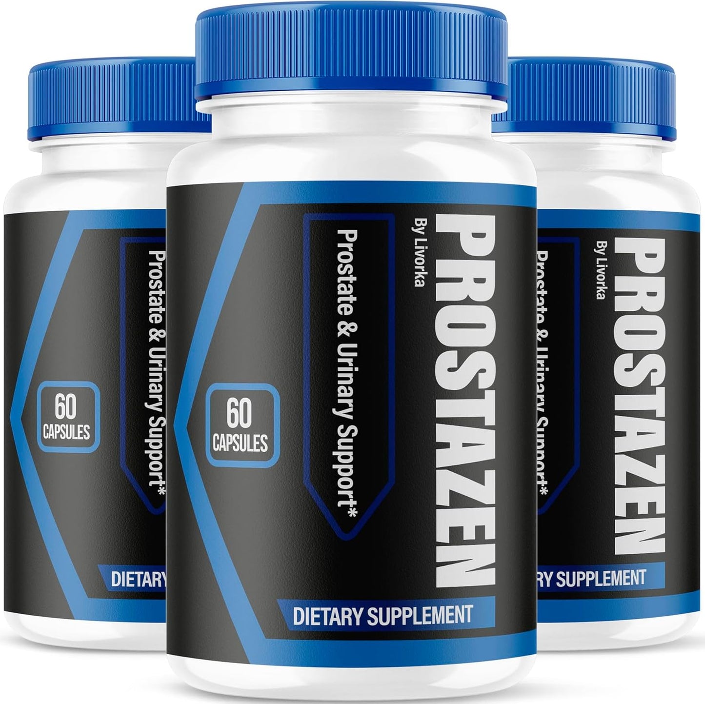 (3 Pack) Prostazen Capsules - Official Prostazen Pills Supplement for Men, All Natural Premium Prostazen Plus for Men, Advanced Support Natural Formula Prostazen Review, 300 Capsules for 5 Months