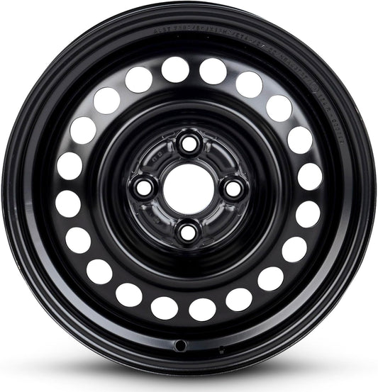 For 2010-2011 Honda Insight 15 Inch Powder-Coated Black Steel Rim - OE Direct Replacement - Road Ready Car Wheel