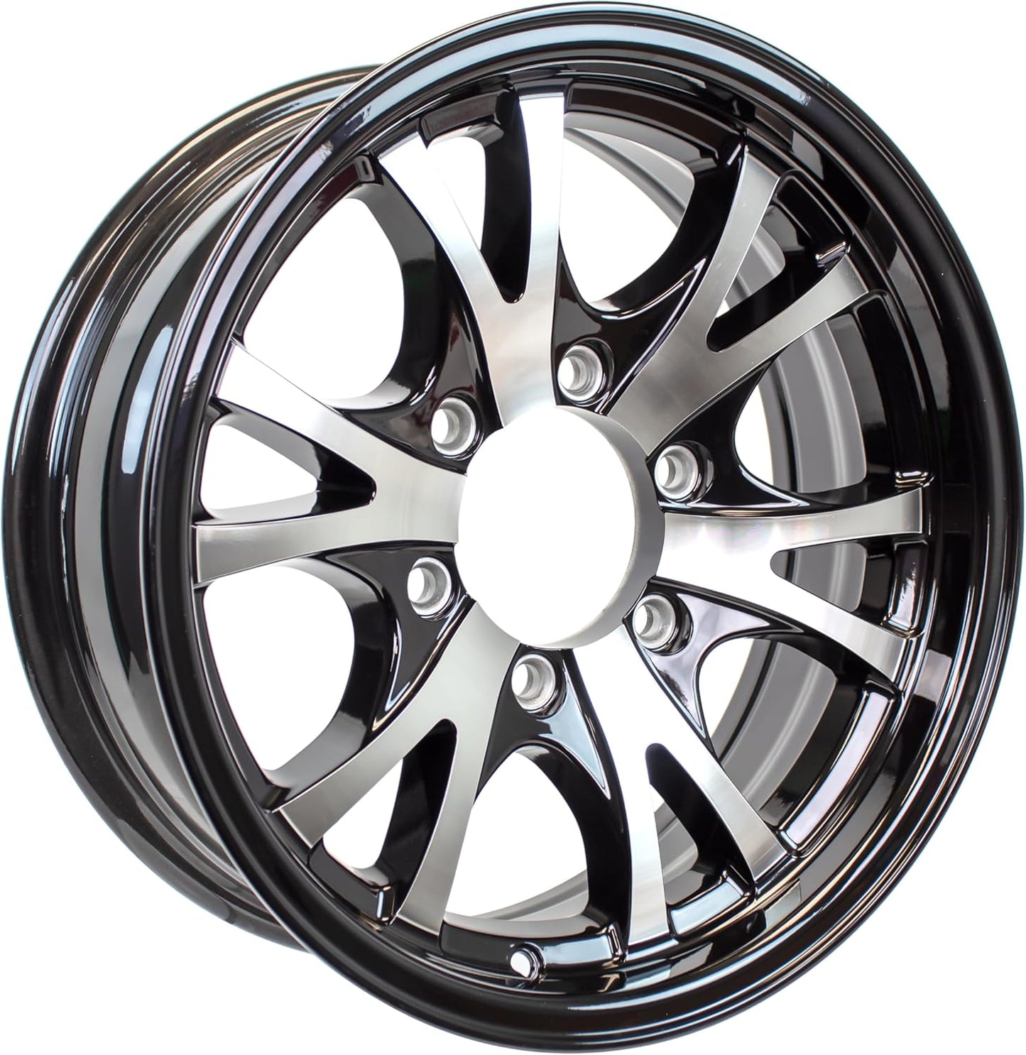 eCustomrim Aluminum Trailer Wheel 16X6 16" Machined Lip Style 6 Lug On 5.5" Center Rim