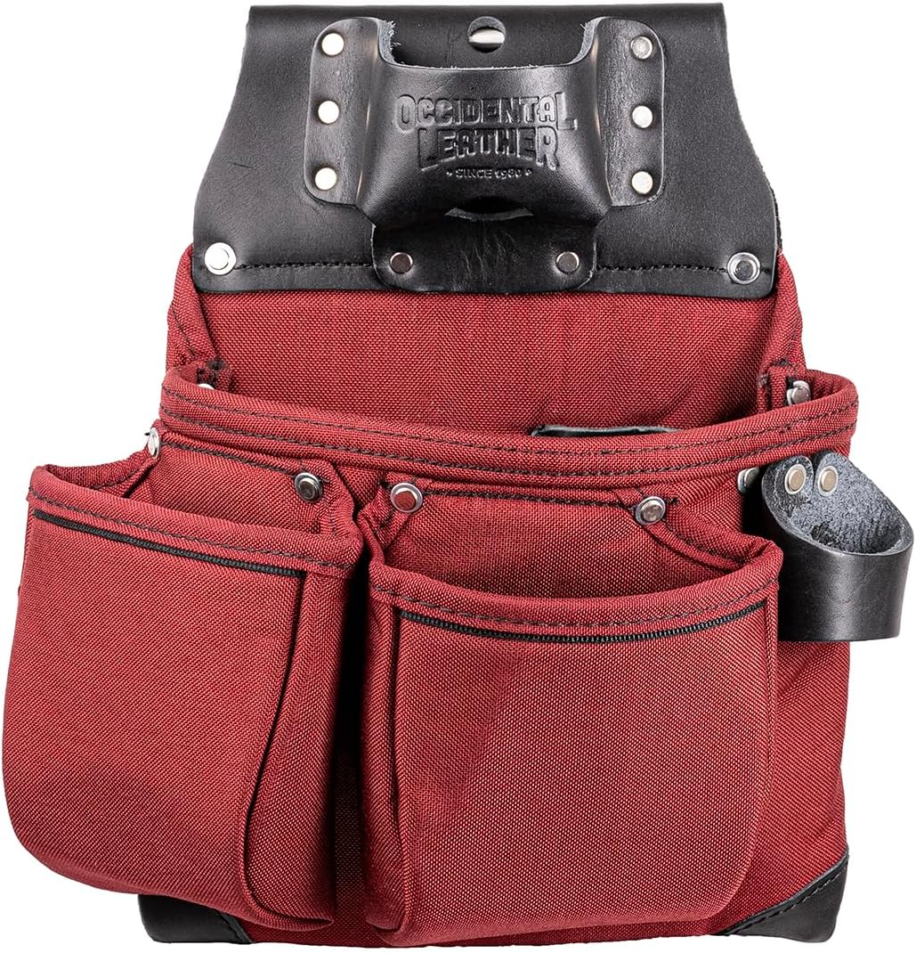 Occidental Leather R8018DB OxyLights™ 3 Pouch Tool Bag - Red & Black