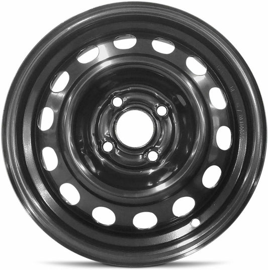 New OEM Replacement Wheel for 1987-2001 Mitsubishi Mirage 14x5.5 inch Steel Rim Painted Black Fit 185/60R14