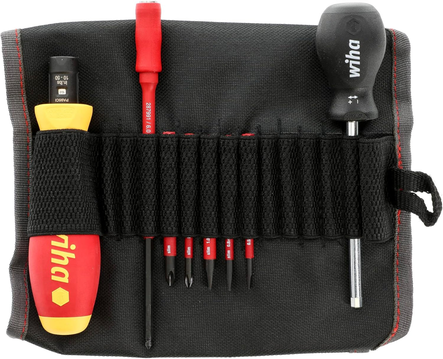 Wiha 28791 8 Piece Insulated TorqueVario-S (10-50 In/lbs) and SlimLine Blade Set