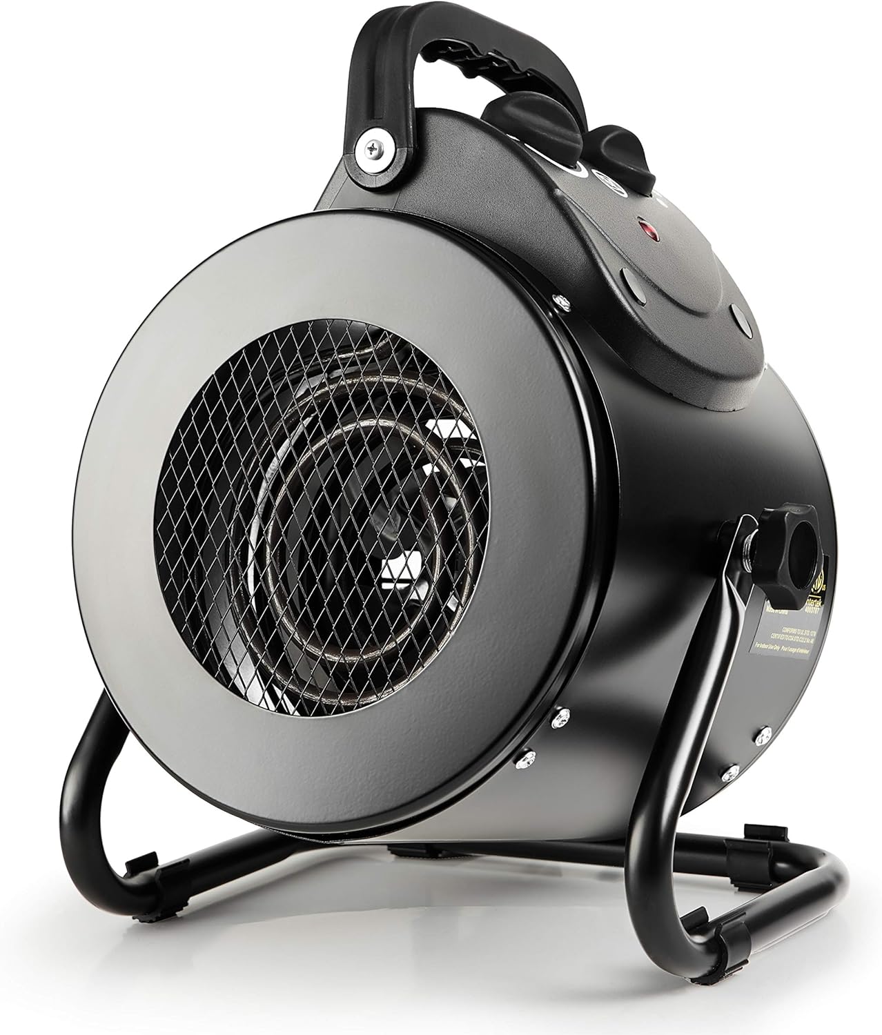 Electric Heater Fan, Portable With Overheat Protection, Fast Heating, Small for Greenhouse, Grow Tent, Workplace, Garage