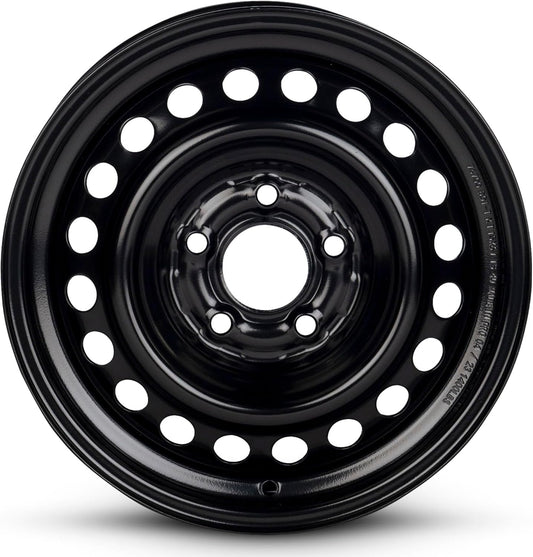 For 2010-2012 Kia Soul 15 Inch Painted Black Rim - OE Direct Replacement - Road Ready Car Wheel