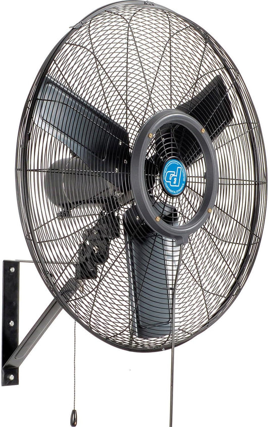 Continental Dynamics 30" Wall Mounted Misting Fan, Outdoor Rated, Oscillating, 7204 CFM, 1/7 HP