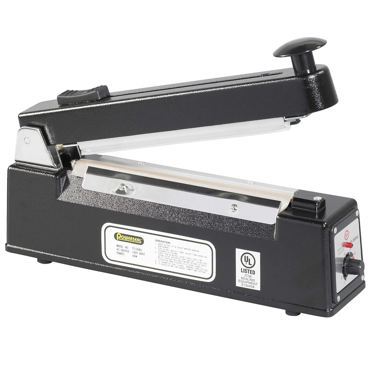 Aviditi 8" Impulse Manual Heat Sealing Bag Machine with Cutter for Closing Plastic Poly Bags and Tubing (1 Machine)