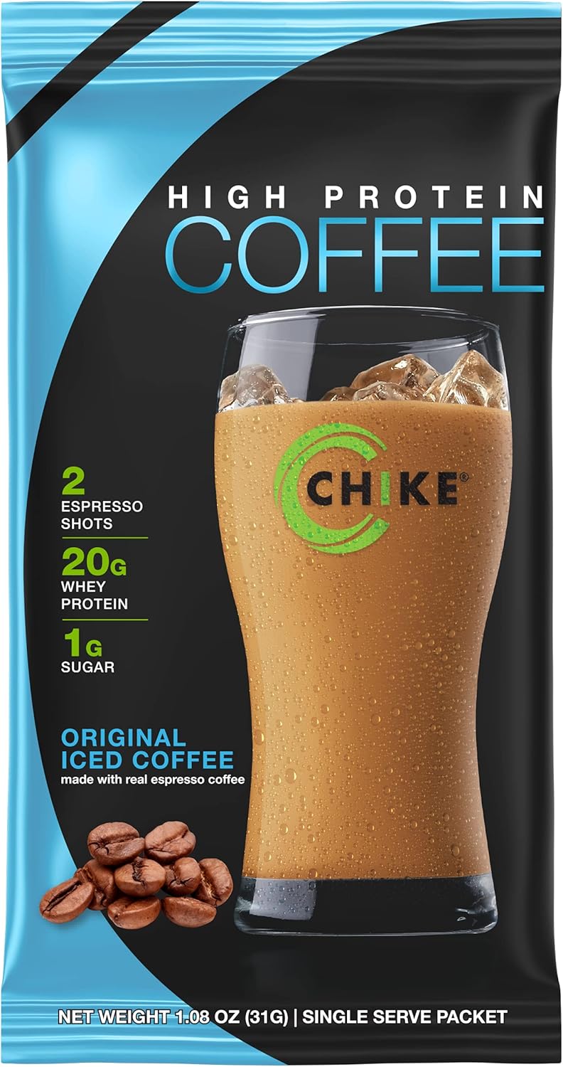 Chike High Protein Iced Coffee, 12 Single Serving Packets (Original)