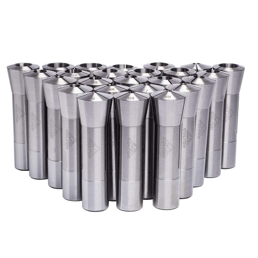 25 Piece Ultra Precision R8 Round Collet Set 0.0005" TIR
