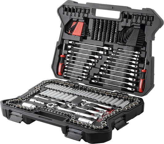STARWORK TRUE MECHANIC 303-Piece Mechanics Tool Set and Socket Set, Professional, SAE\/Metric