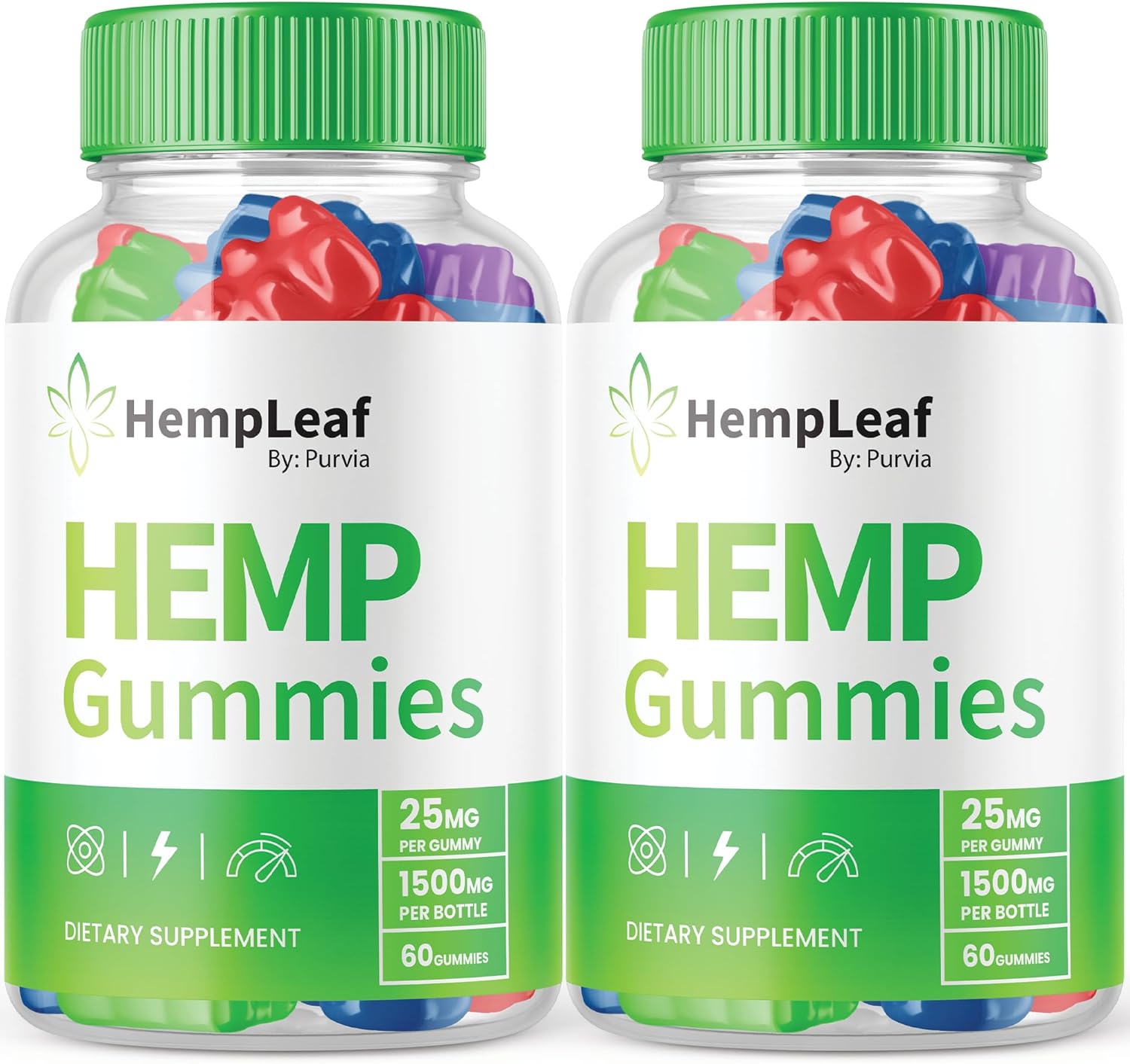 (2 Pack) Hemp Leaf Gummies - Official Formula - Hemp Leaf Gummies with Hemp Extract, Advanced Strength Zen Performance Hemp Blend, Zen Boost Hemp Gummies Maximum Strength, Zen Gummies (120 Gummies)