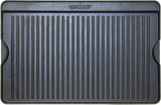 Camp Chef Reversible Pre-seasoned Cast Iron Griddle, Cooking Surface 16" x 24"