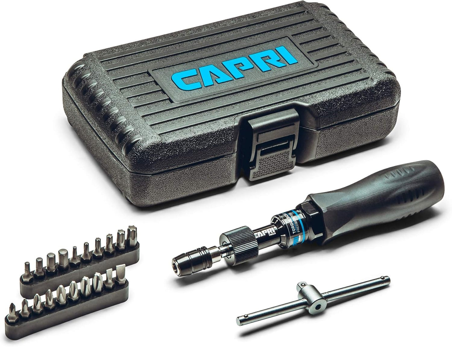 Capri Tools CP21075 Certified Limiting Torque Screwdriver Set, Small, Black, 10-50 in-lbs \/ Manual