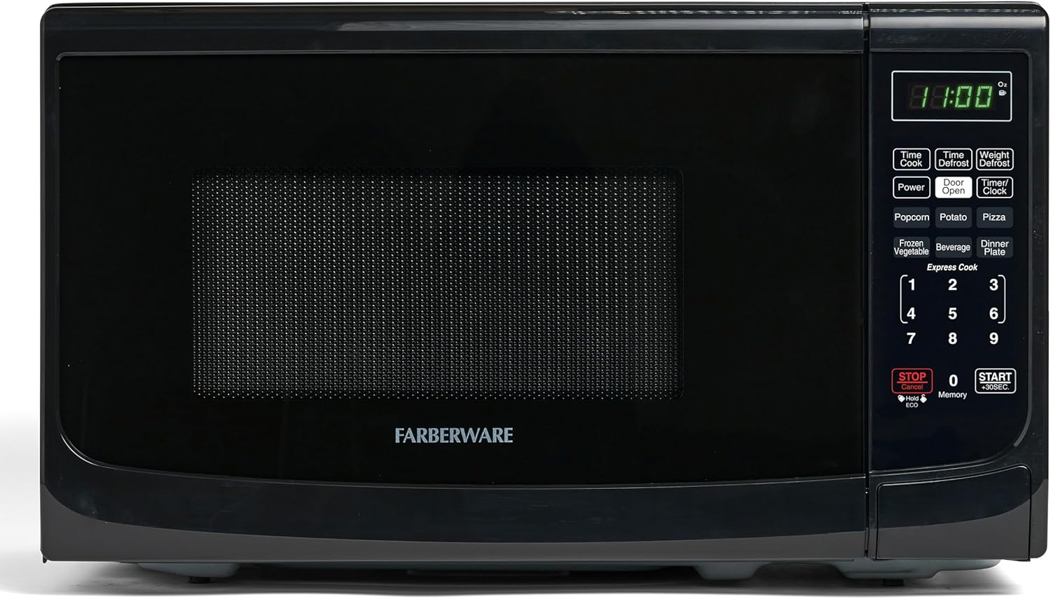 Farberware Countertop 700 Watts, 0.7 cu ft 700-Watt Microwave Oven, Black