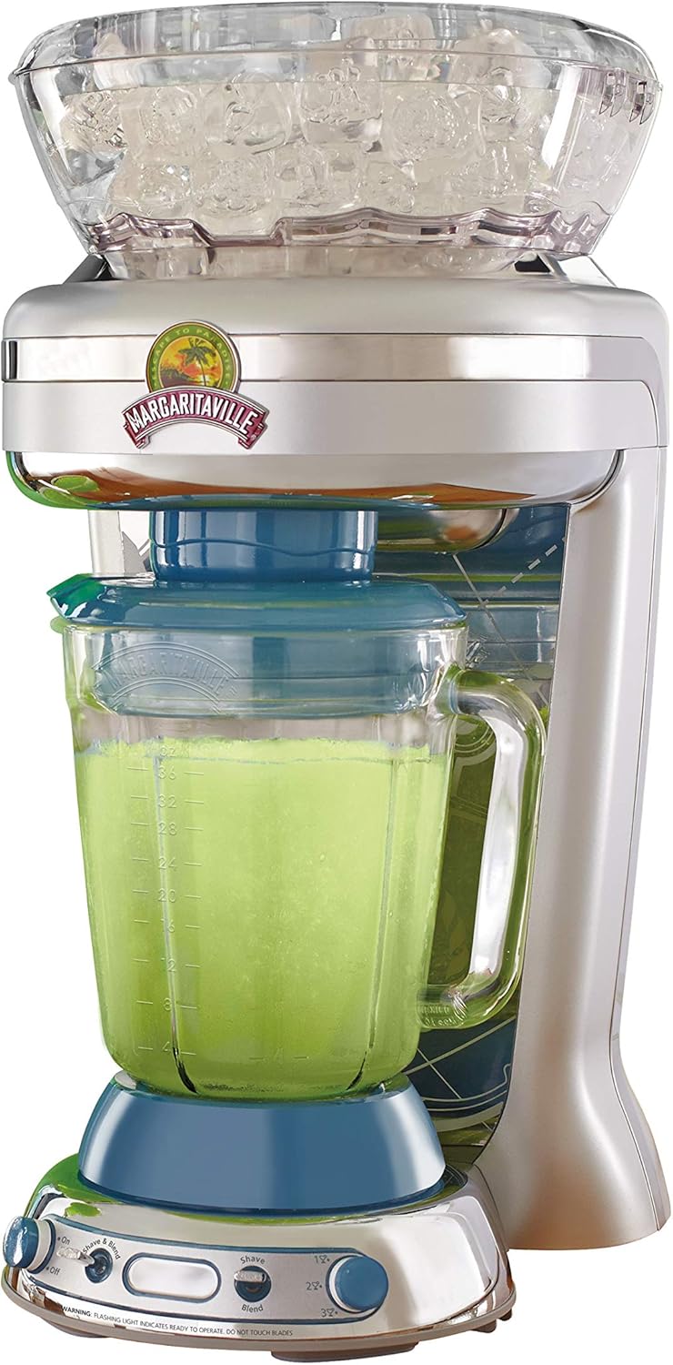 Margaritaville Key West Frozen Concoction Maker with Easy Pour Jar and XL Ice Reservoir, 4 Programmed Drink Settings, Great for Entertaining and Parties